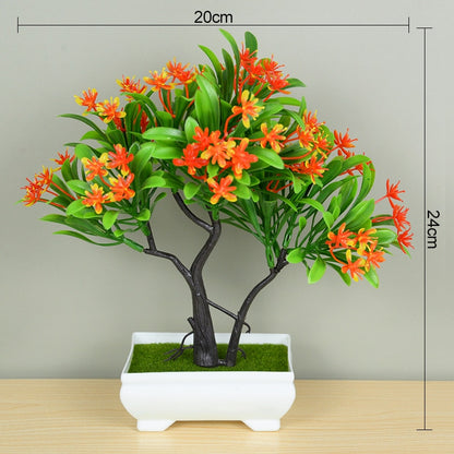 Bonsai Artificial Pot Plant Lovely Colourful Flower tree