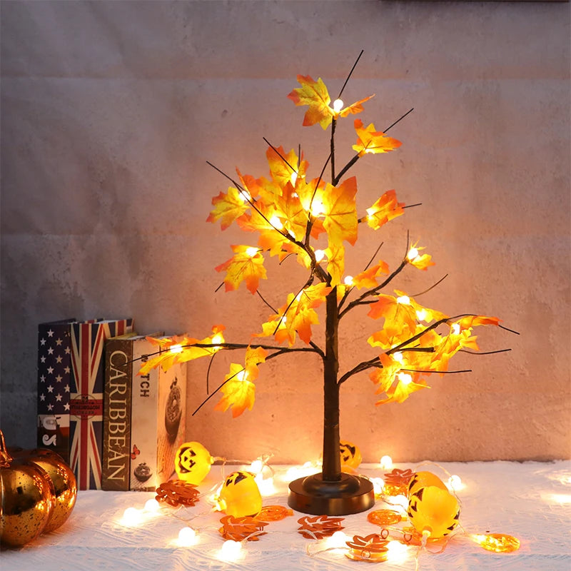 LED Maple Tree Cherry Ball Desktop Decor