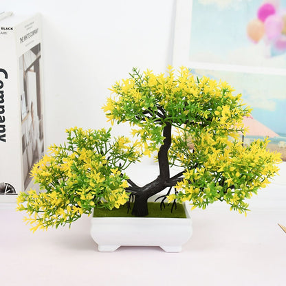 Bonsai Artificial Pot Plant Lovely Colourful Flower tree