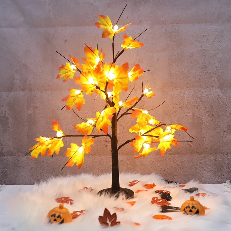 LED Maple Tree Cherry Ball Desktop Decor