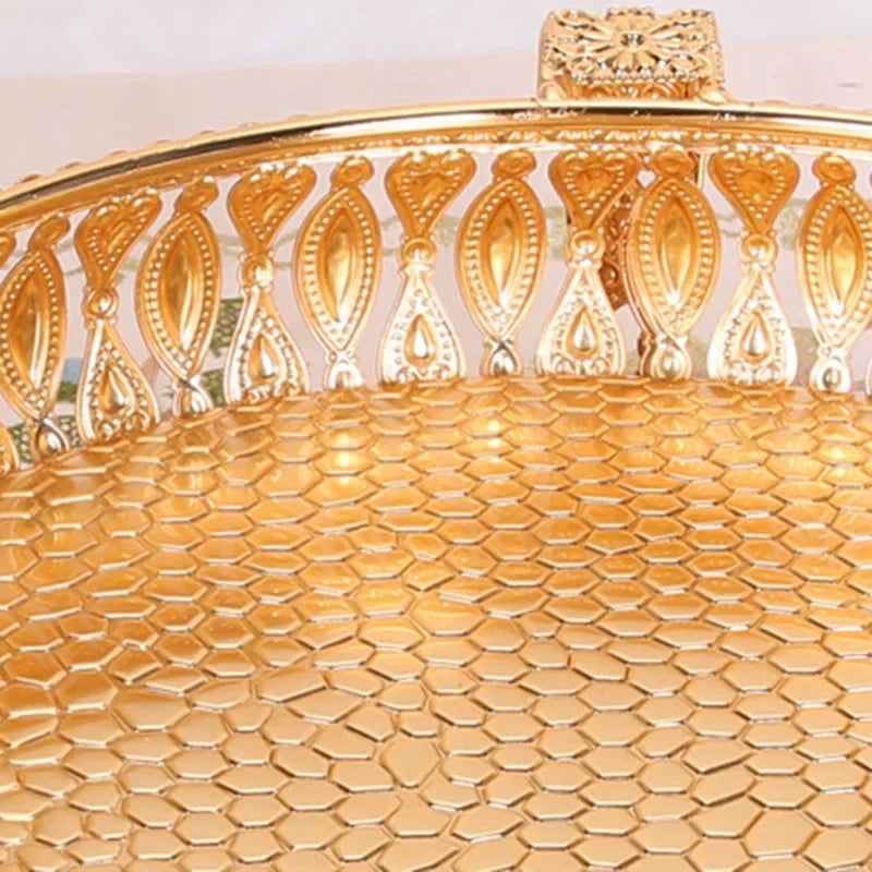 Creative Vintage Golden Metal Fruit Tray