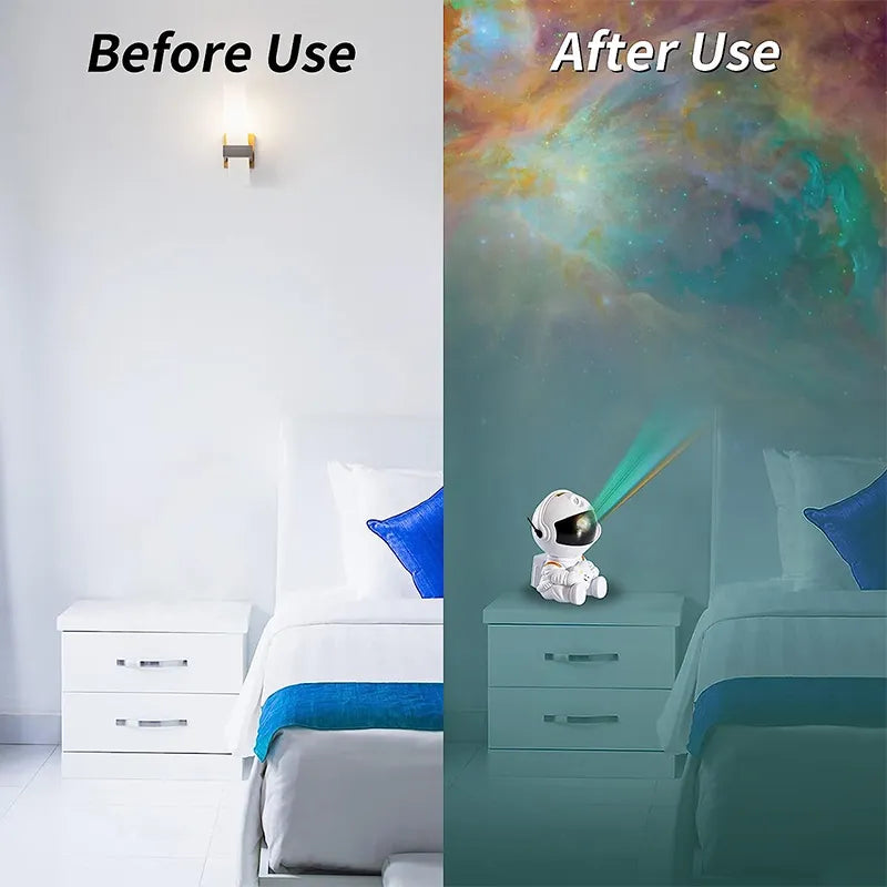 LED Galaxy Star Astronaut Projector