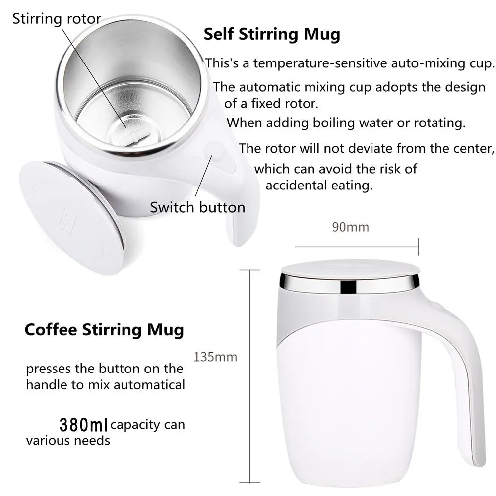 Coffee Cup Automatic Stirring Magnetic Mug