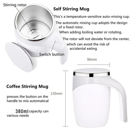 Coffee Cup Automatic Stirring Magnetic Mug