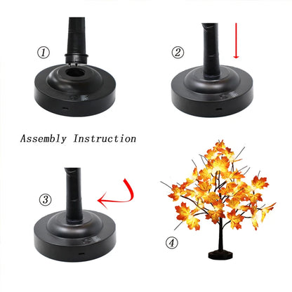 LED Maple Tree Cherry Ball Desktop Decor