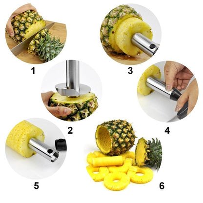 Pineapple Slicer Peeler Kitchen Cutter Stainless Steel